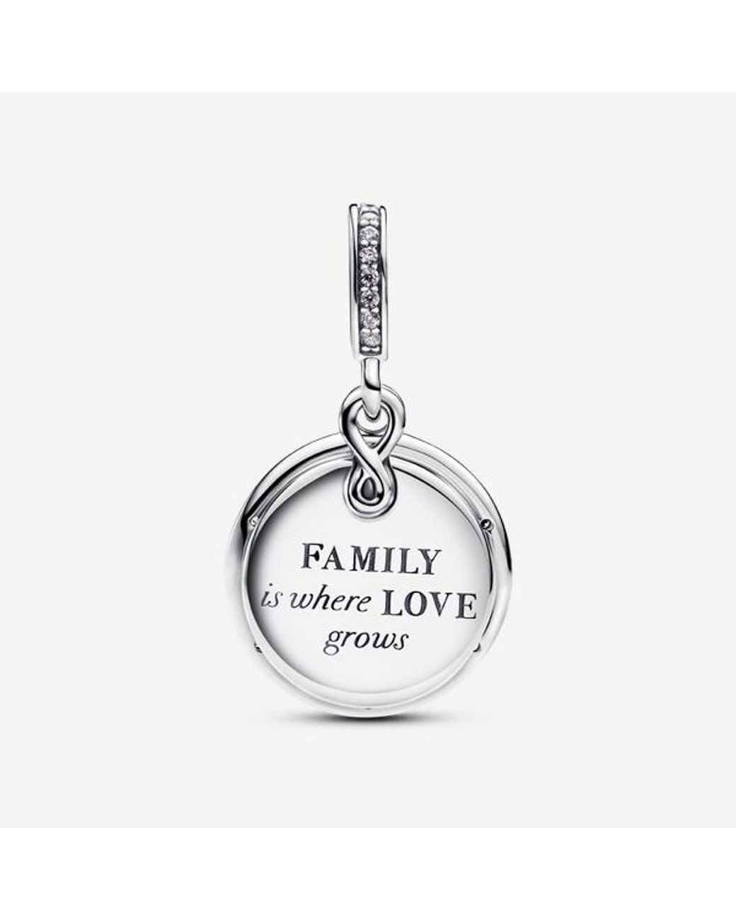 Pandora Blue Glow-In-The-Dark Infinity Tree Double Dangle Charm
