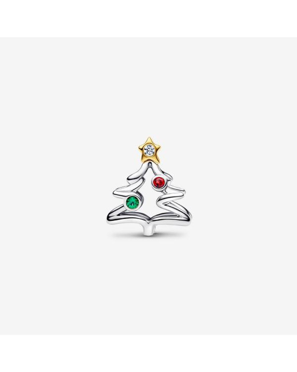 Pandora White Christmas Tree Charm