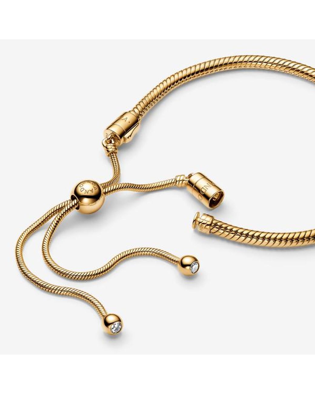 Pandora Metallic Snake Chain Slider Bracelet