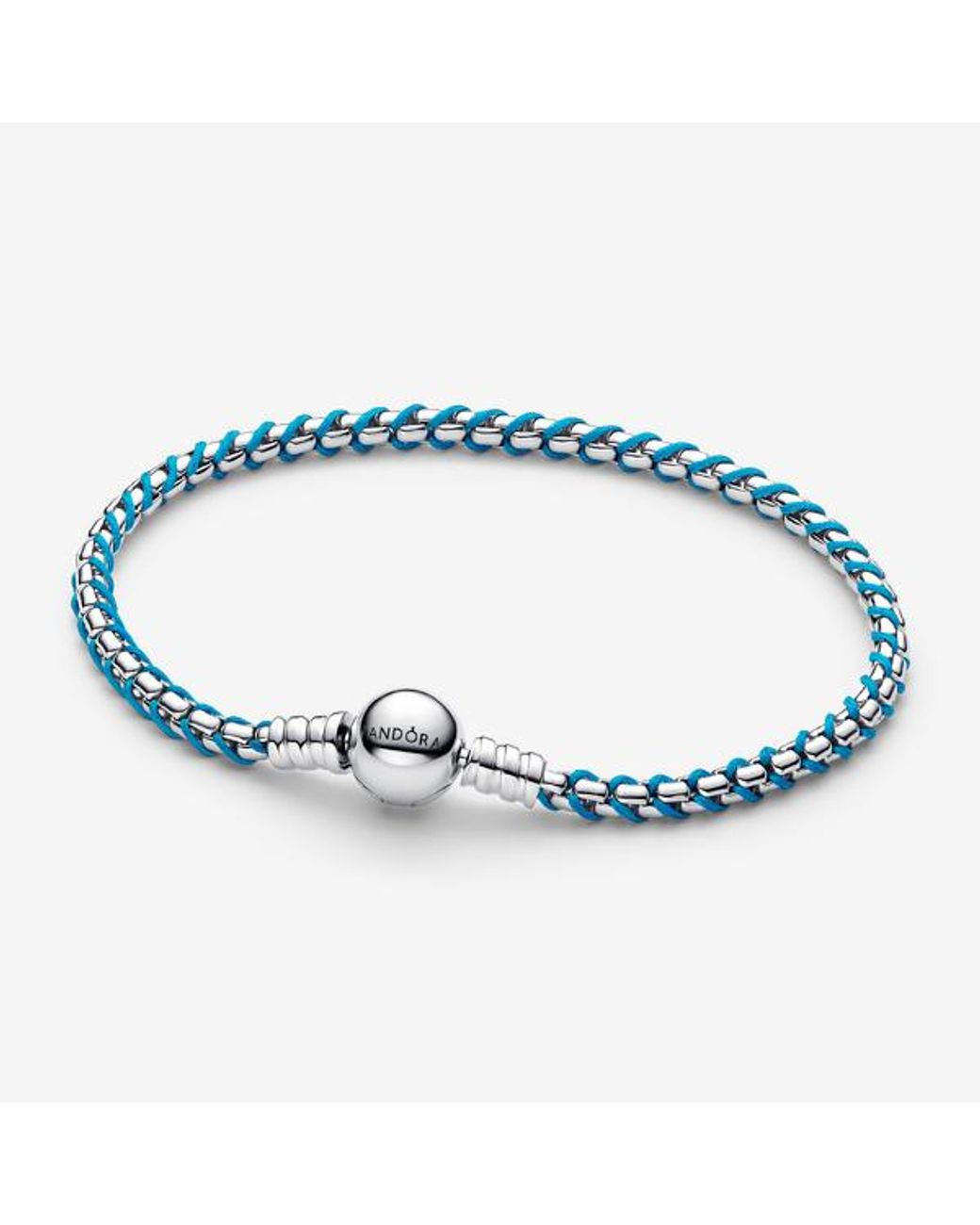 Pandora Blue Cord Box Chain Bracelet