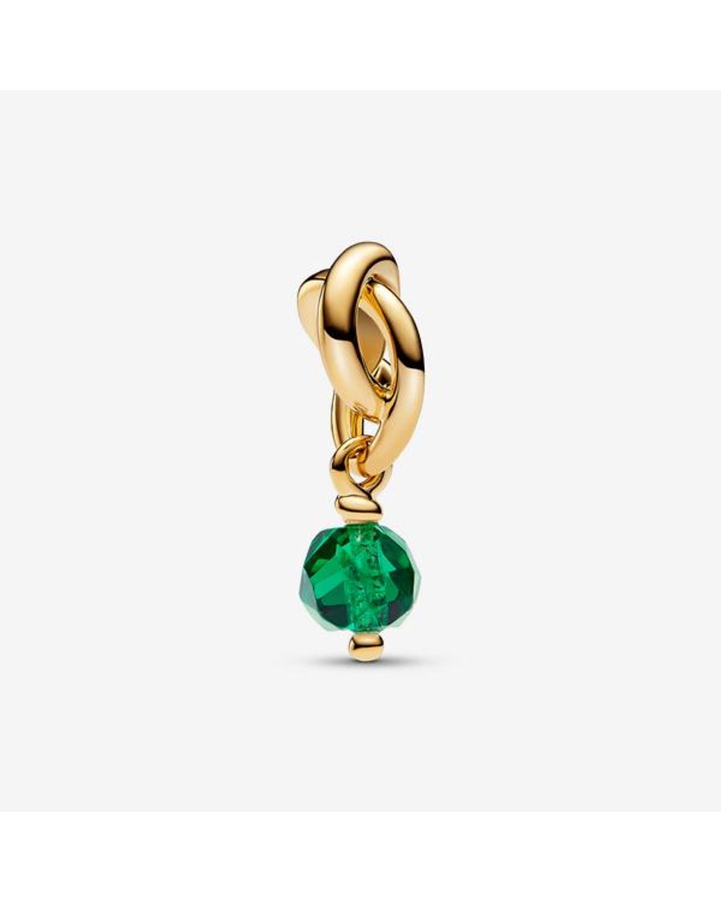 Pandora Green May Birthstone Eternity Circle Dangle Charm