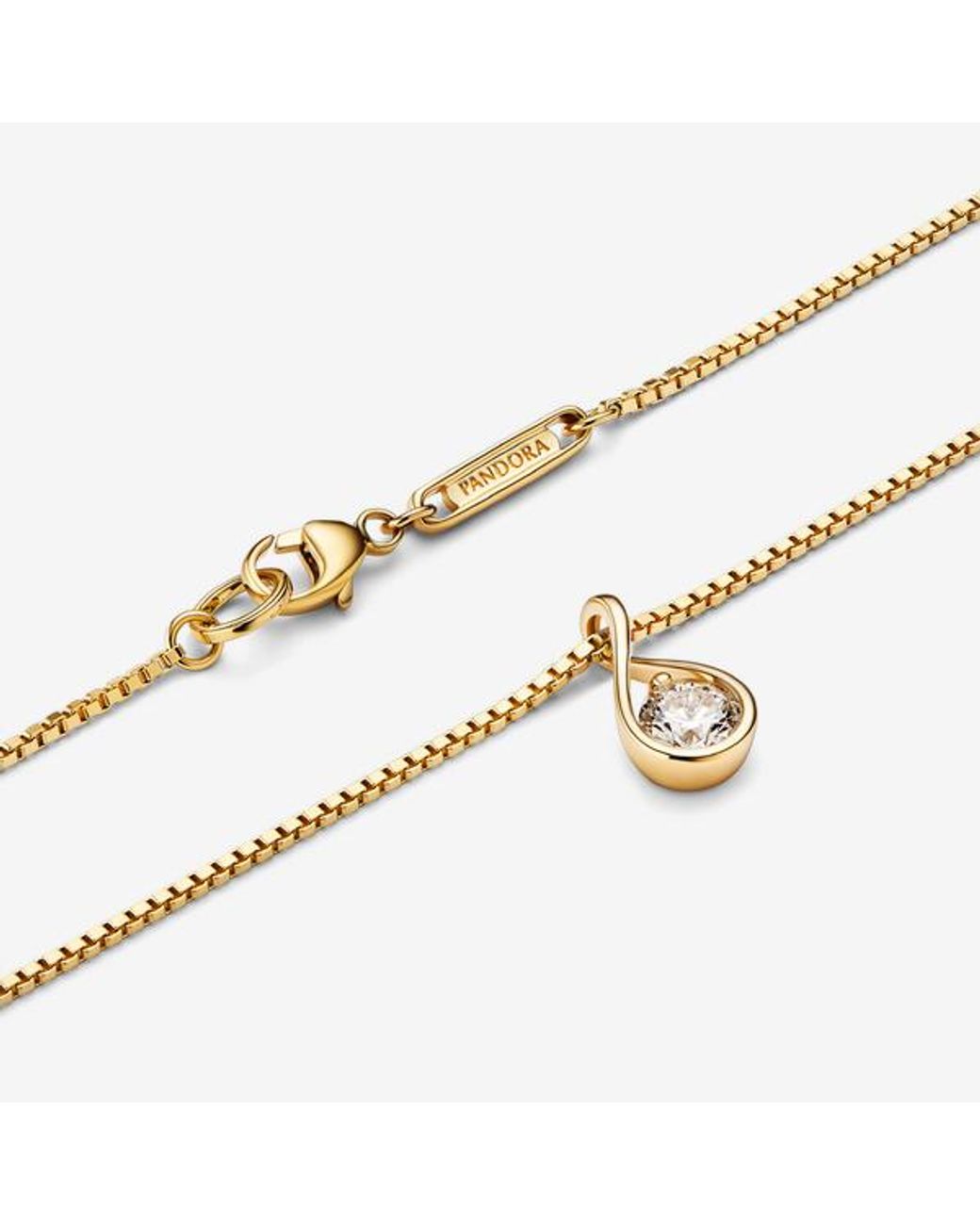 Pandora Metallic Brilliance Lab-created 0.25 Ct Tw Diamond Pendant & Necklace