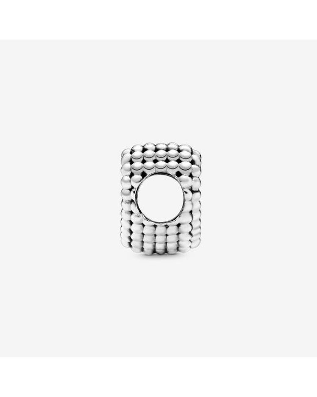 Pandora Metallic Beaded Open Heart Charm