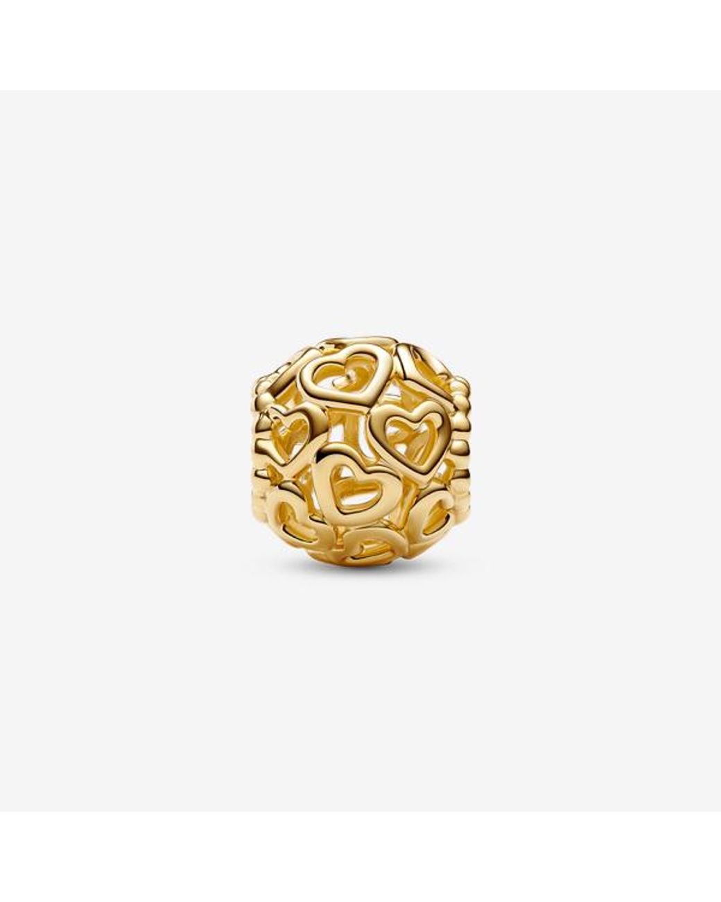 Pandora Metallic Openwork Heart Charm