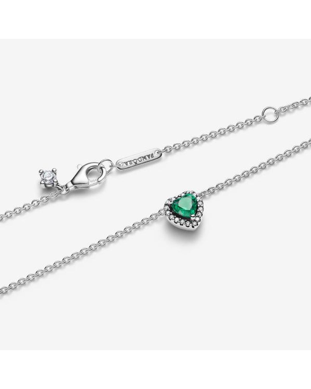 Pandora Metallic Elevated Heart Necklace