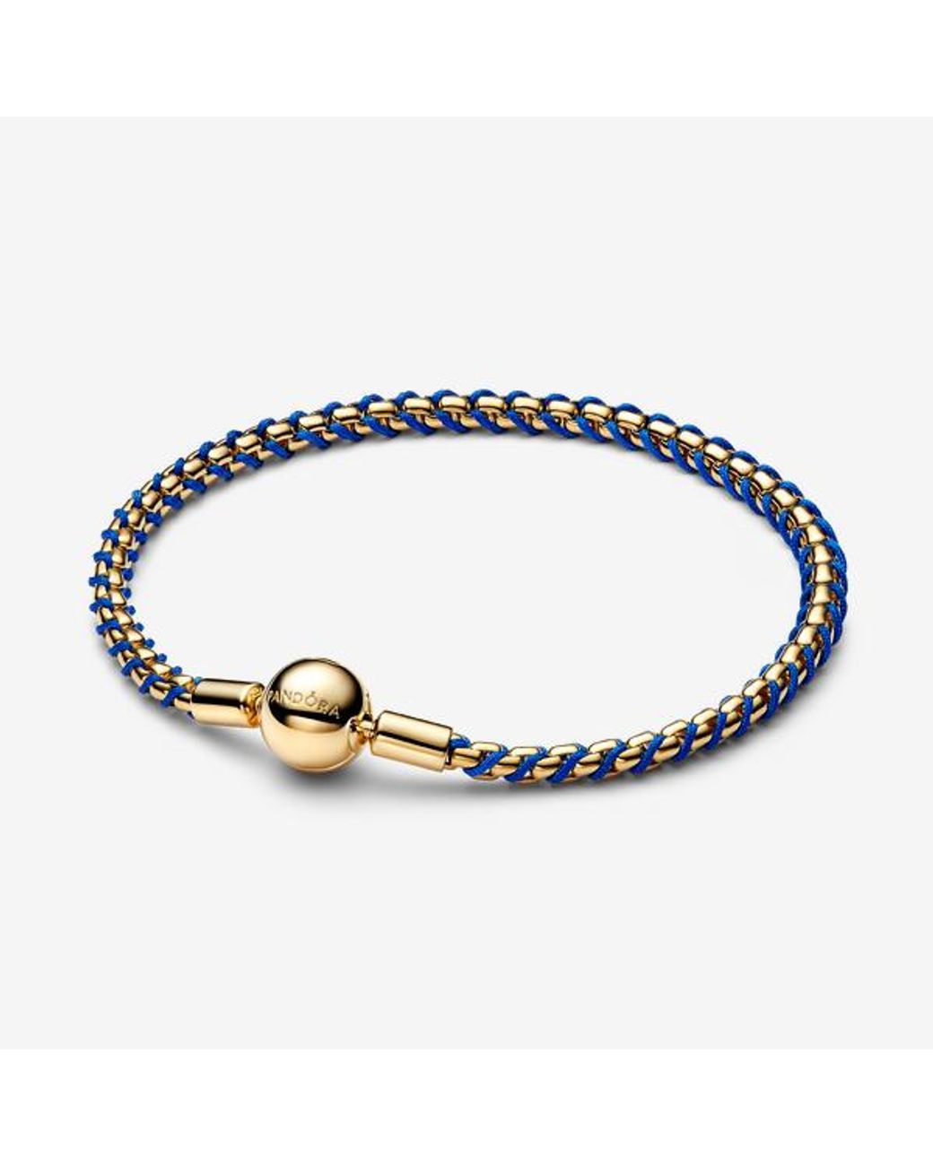 Pandora Blue Cord Box Chain Bracelet