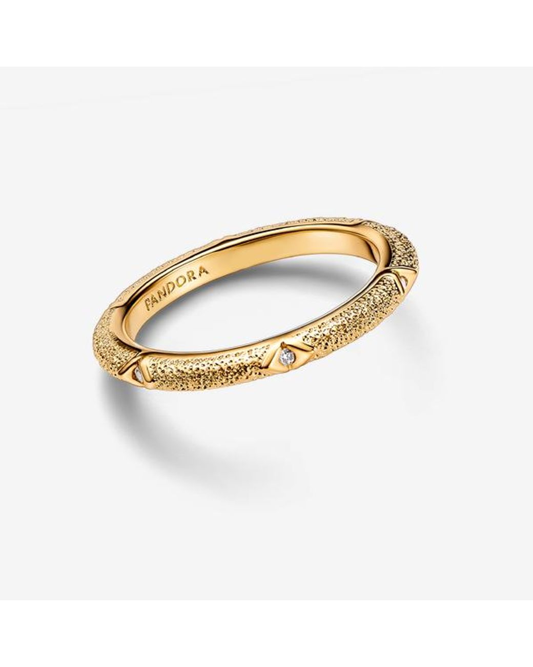 Pandora Metallic Me Texture & Stones Ring