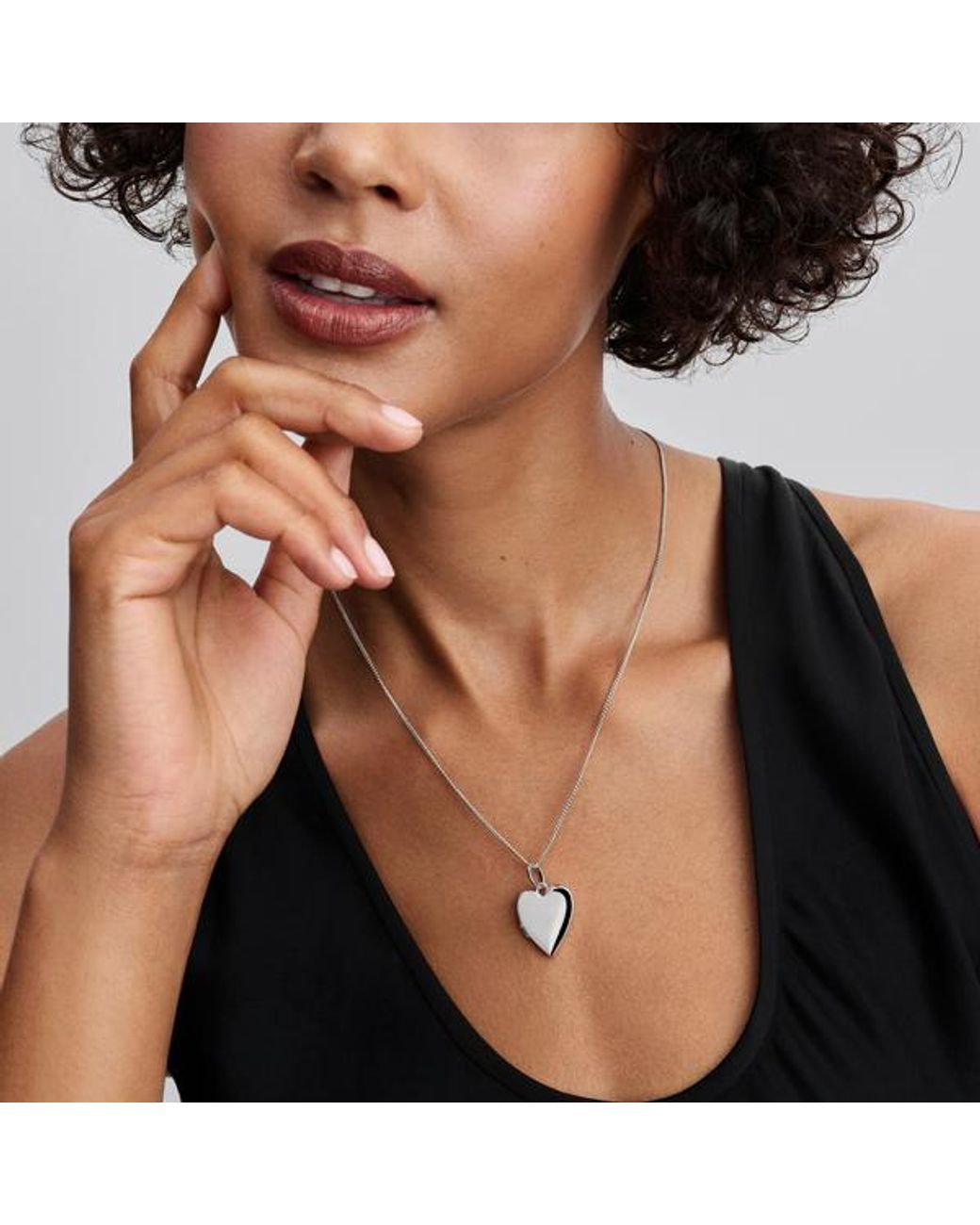 Pandora White Engravable Openable Heart Tag Pendant