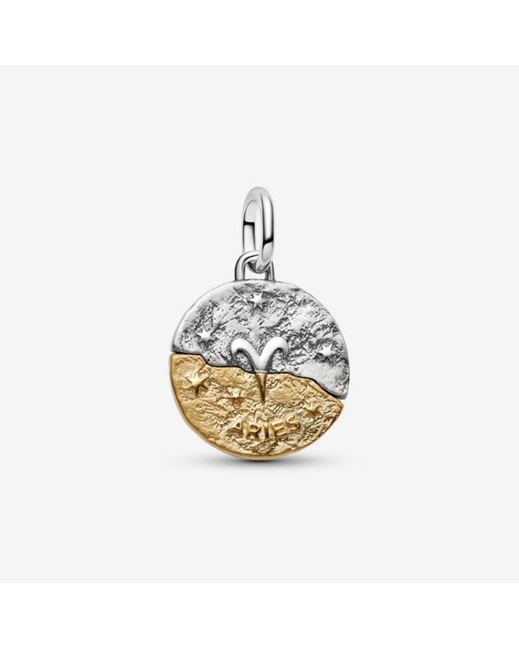Pandora Metallic Aries Zodiac Medallion Charm