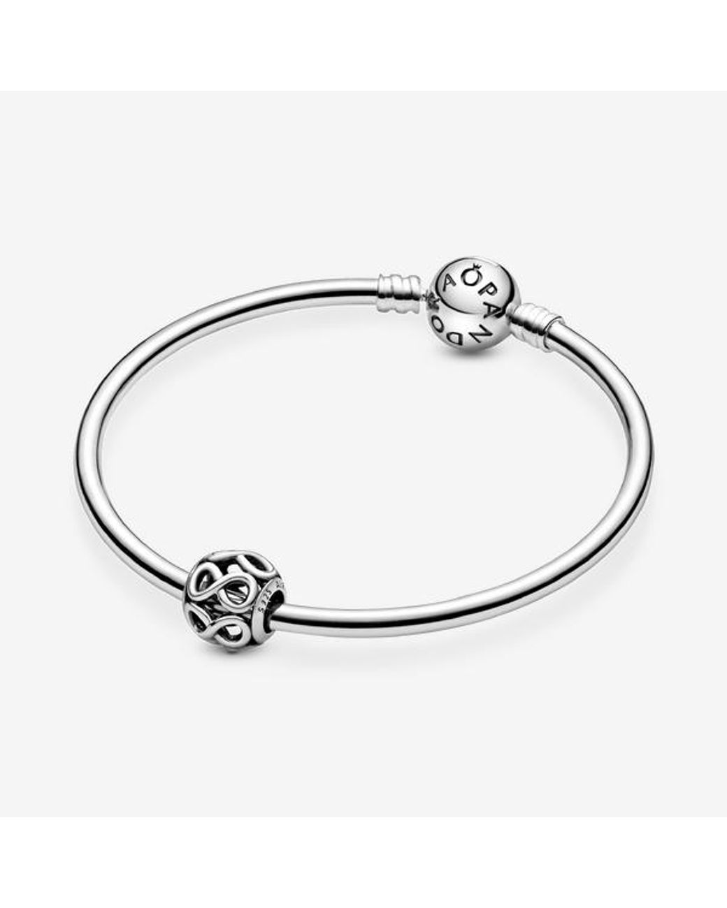 Pandora White Openwork Infinity Charm