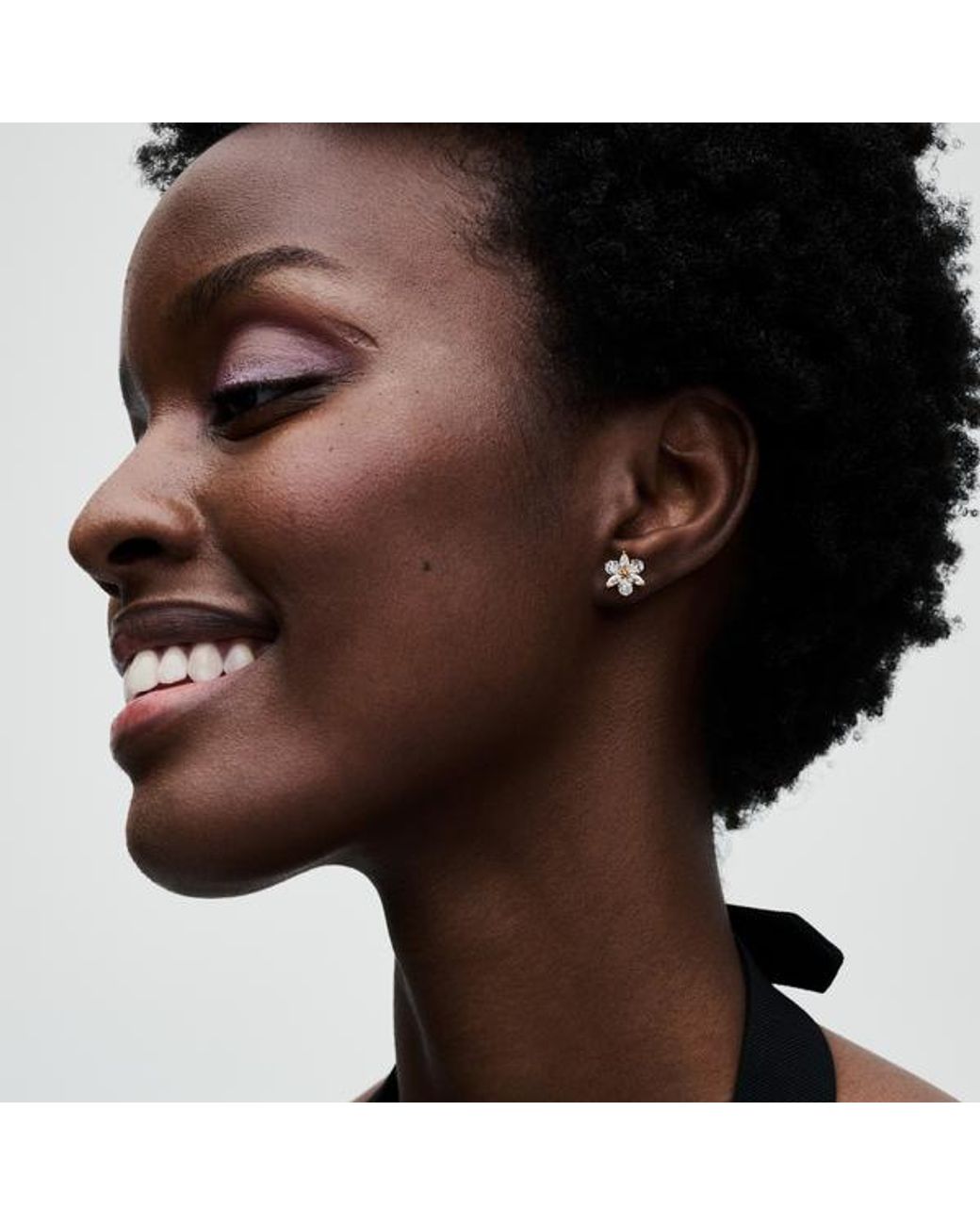 Pandora Metallic Sparkling Herbarium Cluster Stud Earrings