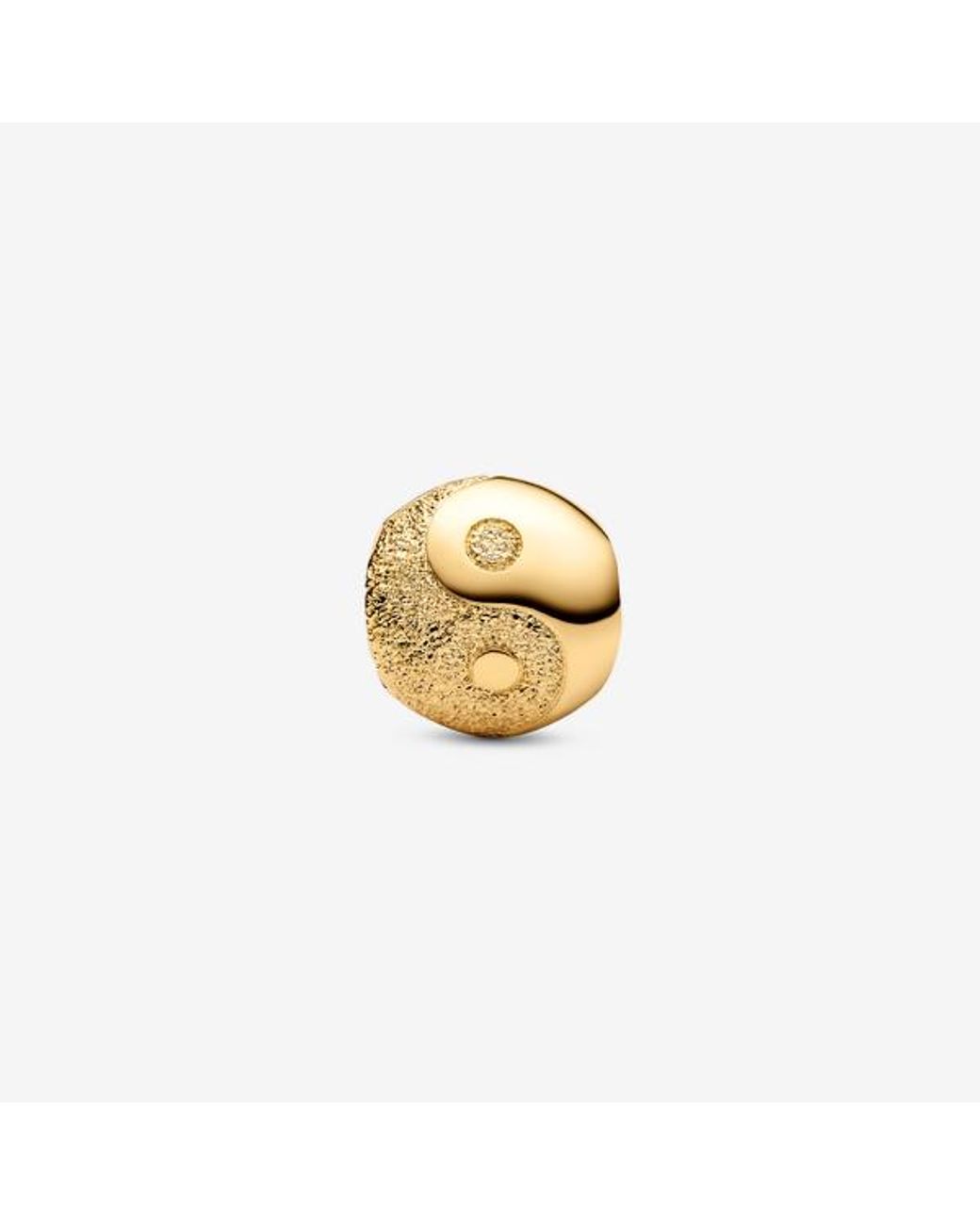 Pandora Metallic Textured Yin And Yang Mini Charm