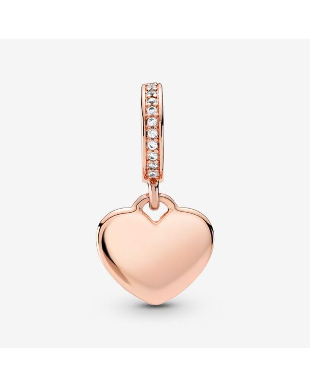 Pandora Pink Engravable Heart Tag Dangle Charm
