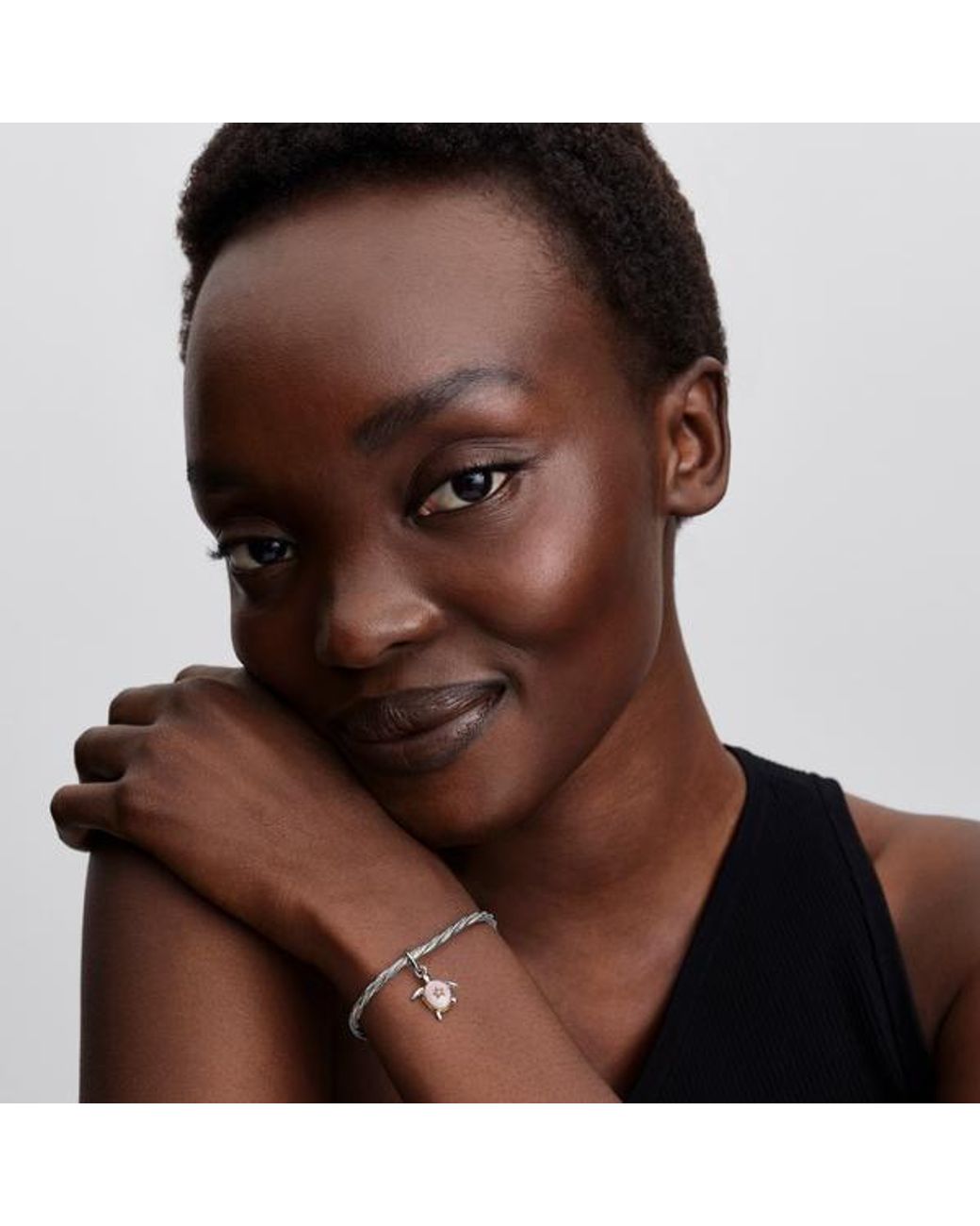 Pandora Pink 2026 Sea Turtle Lab-Grown Diamond Dangle Charm