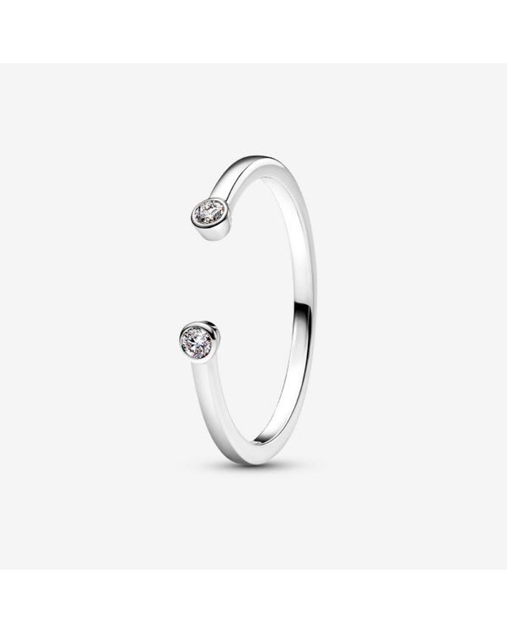 Pandora White Era Lab-Grown Diamond Open Ring