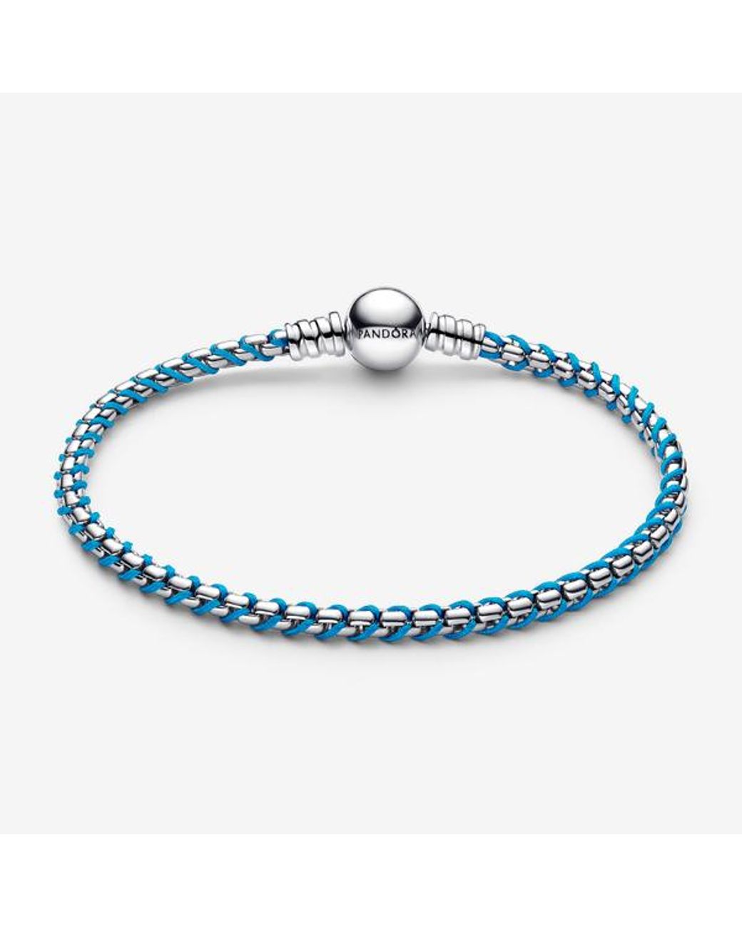 Pandora Blue Cord Box Chain Bracelet