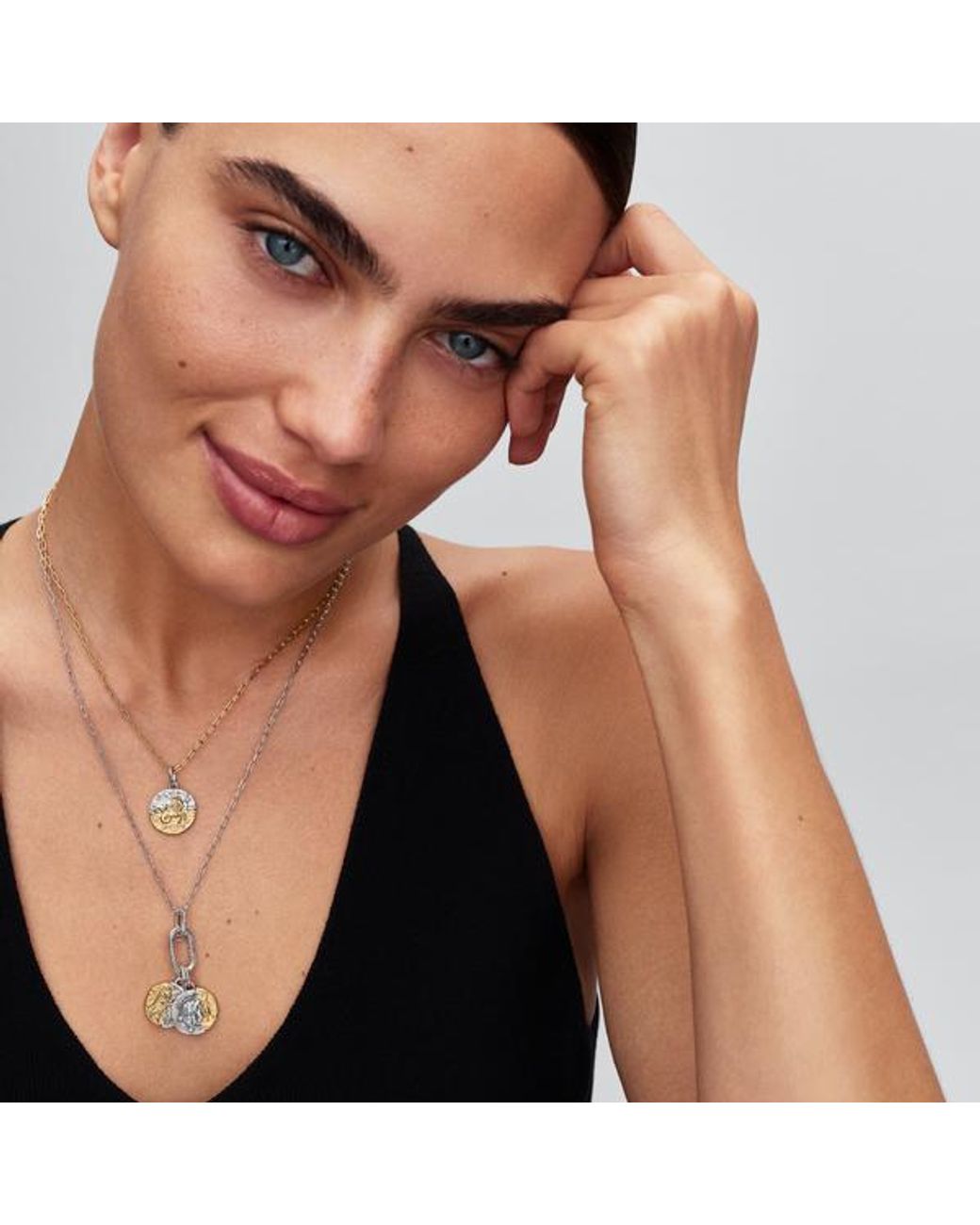 Pandora Metallic Capricorn Zodiac Medallion Charm