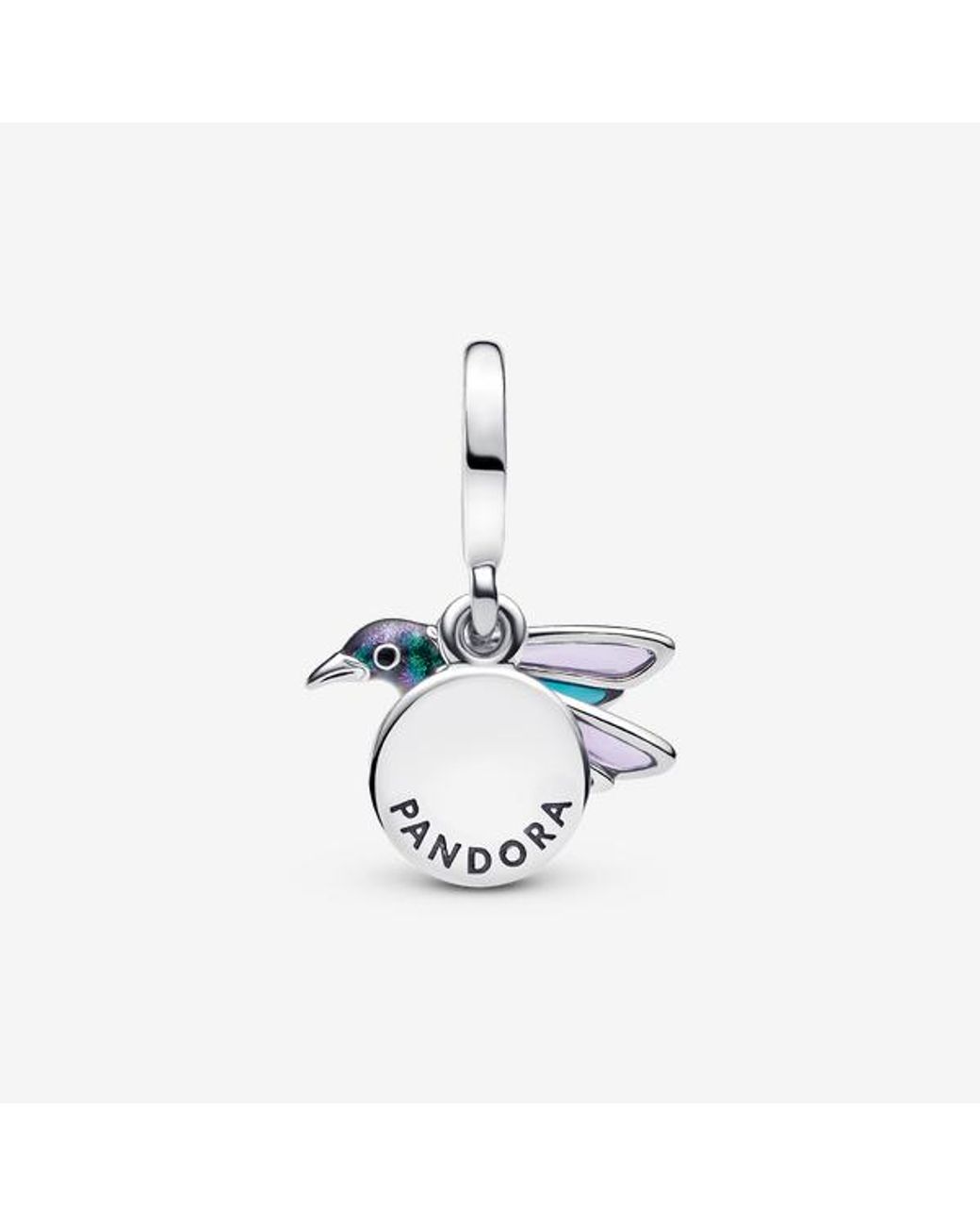 Pandora Blue Hummingbird Double Dangle Charm