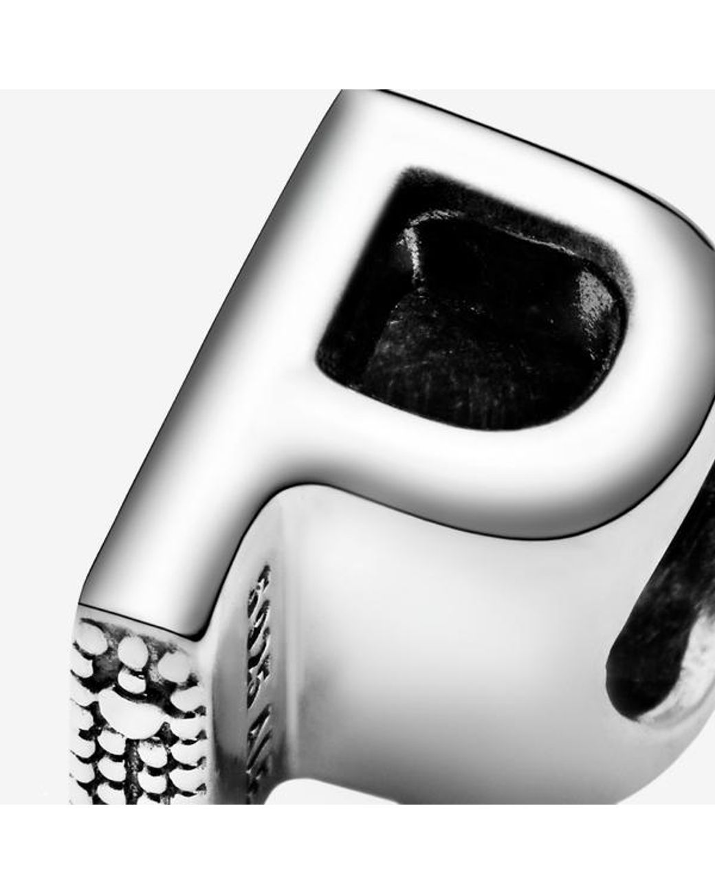 Pandora Black Letter R Alphabet Charm