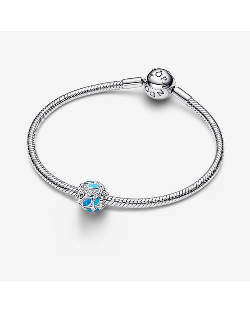 Pandora Blue Openwork Swimming Fish Charm