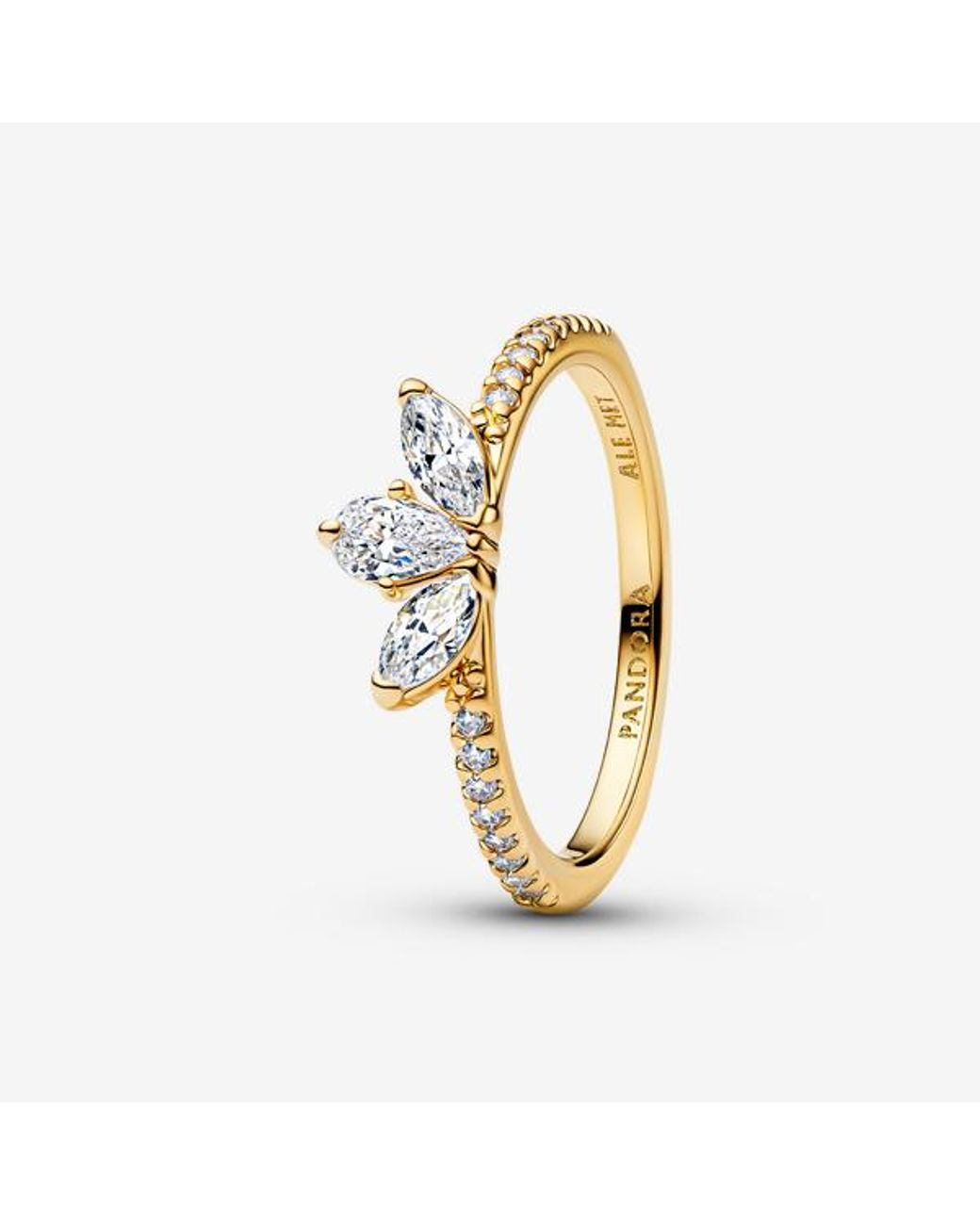 Pandora Metallic Sparkling Herbarium Cluster Ring
