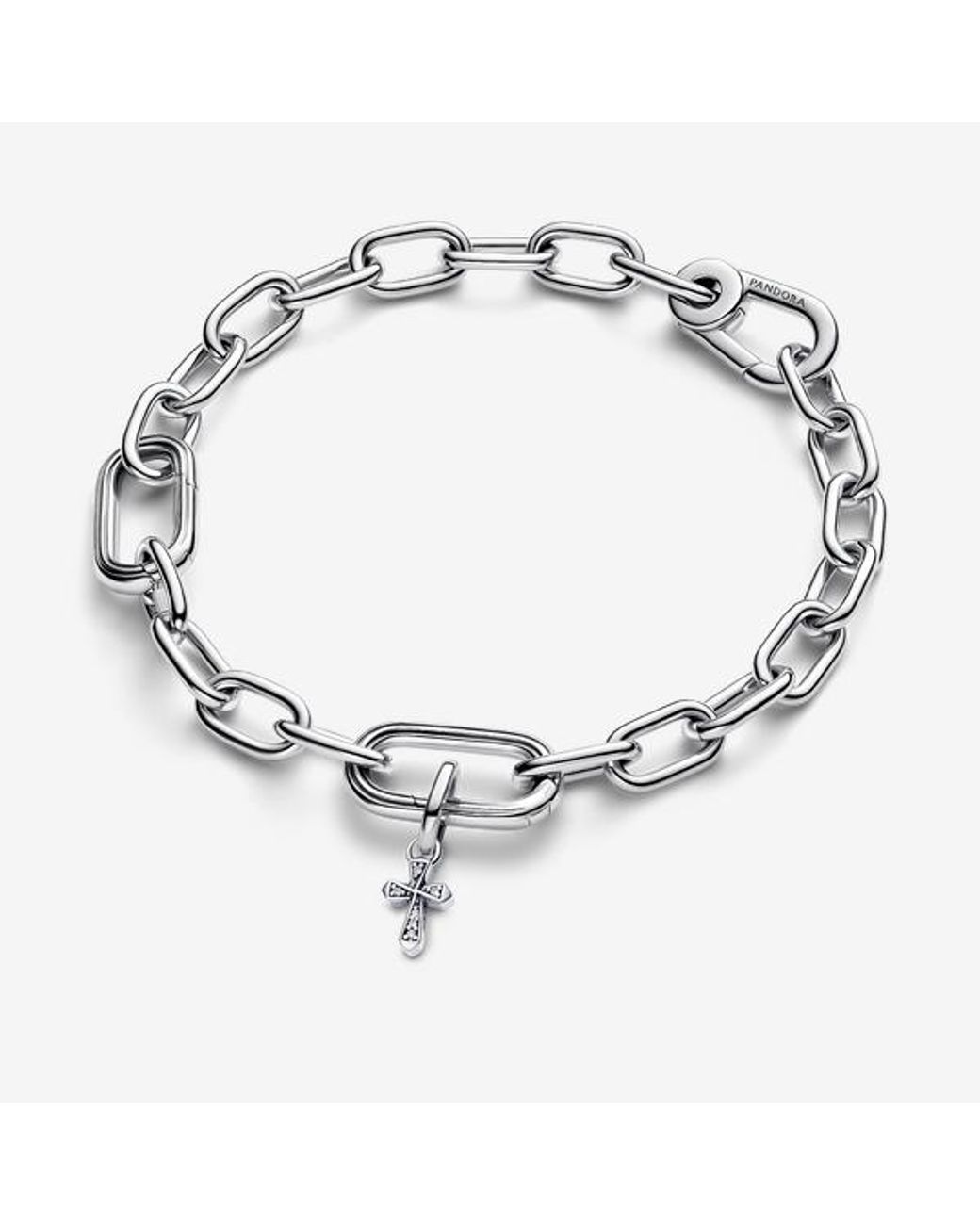 Pandora Metallic Me Sparkling Cross Mini Dangle Charm