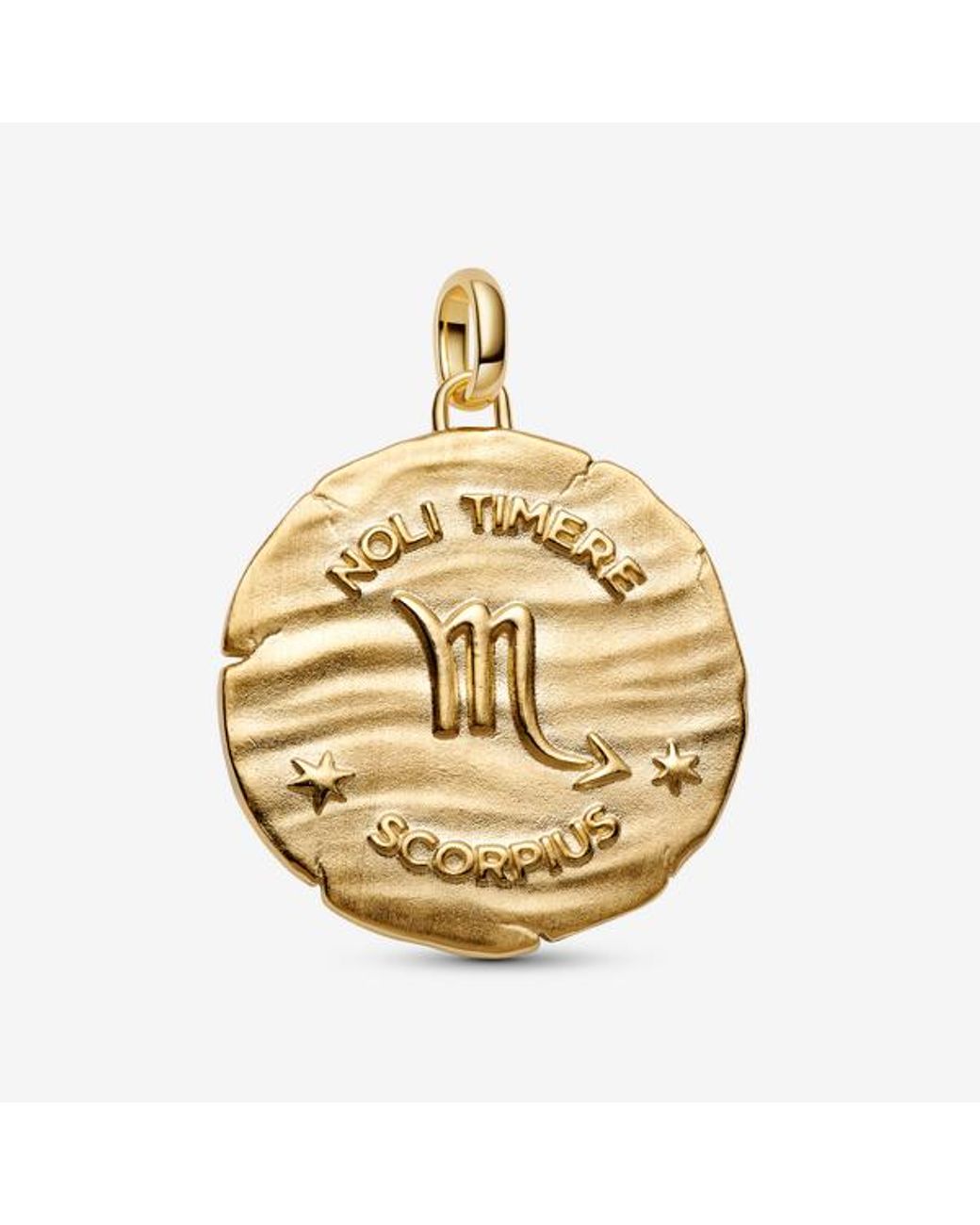Pandora Metallic Scorpio Zodiac Oversized Medallion Charm