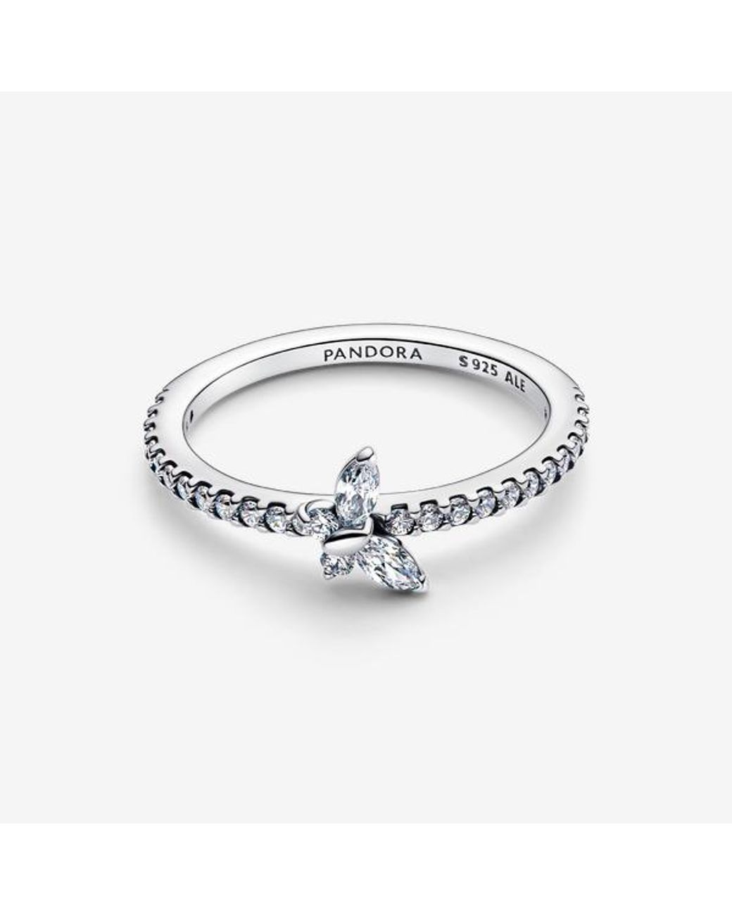 Pandora Metallic Sparkling Butterfly Ring