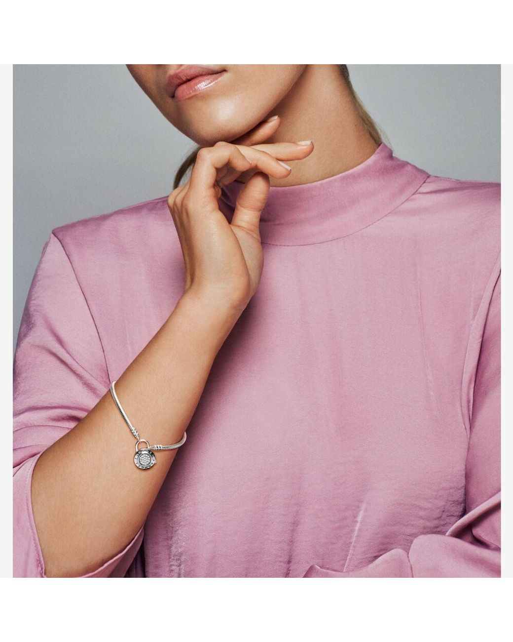 Padlock Clasp Snake Chain Bracelet 