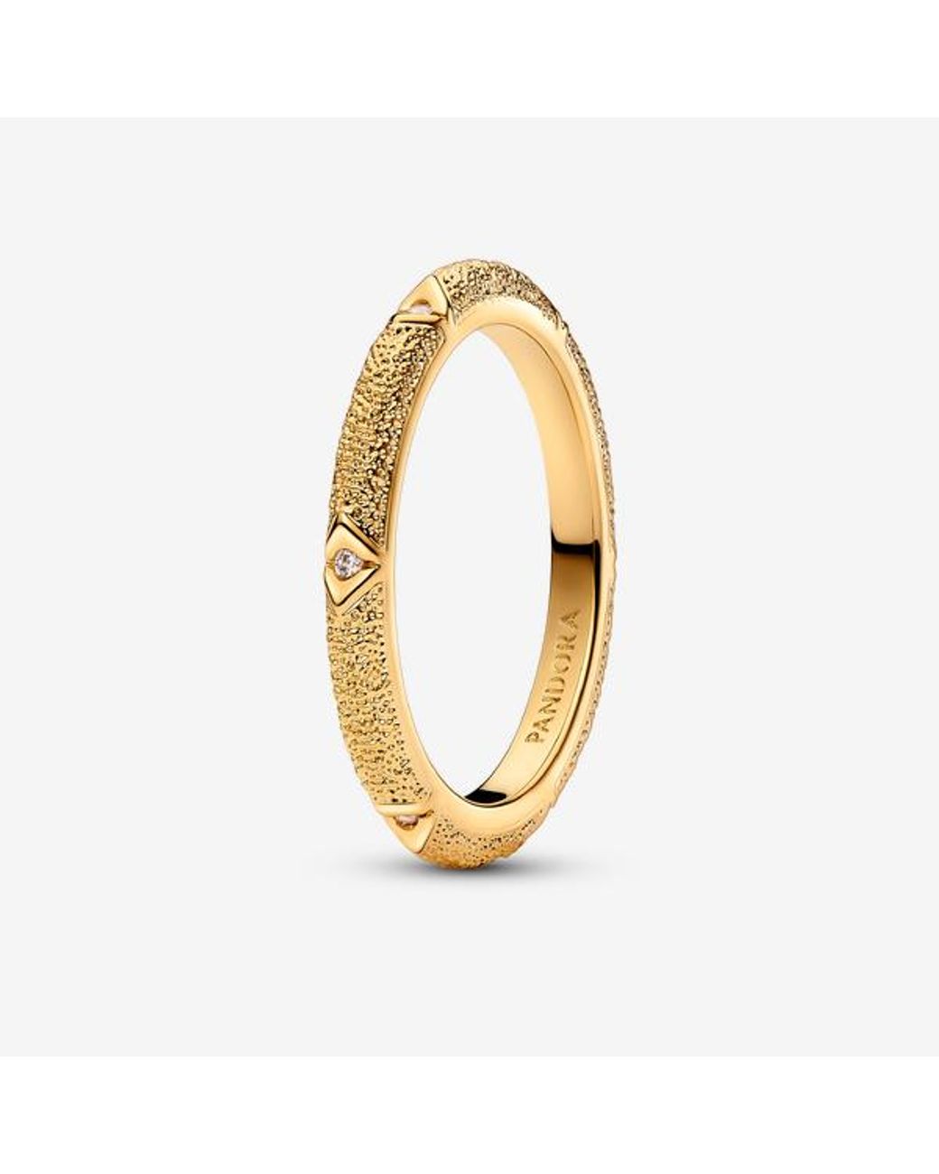 Pandora Metallic Me Texture & Stones Ring