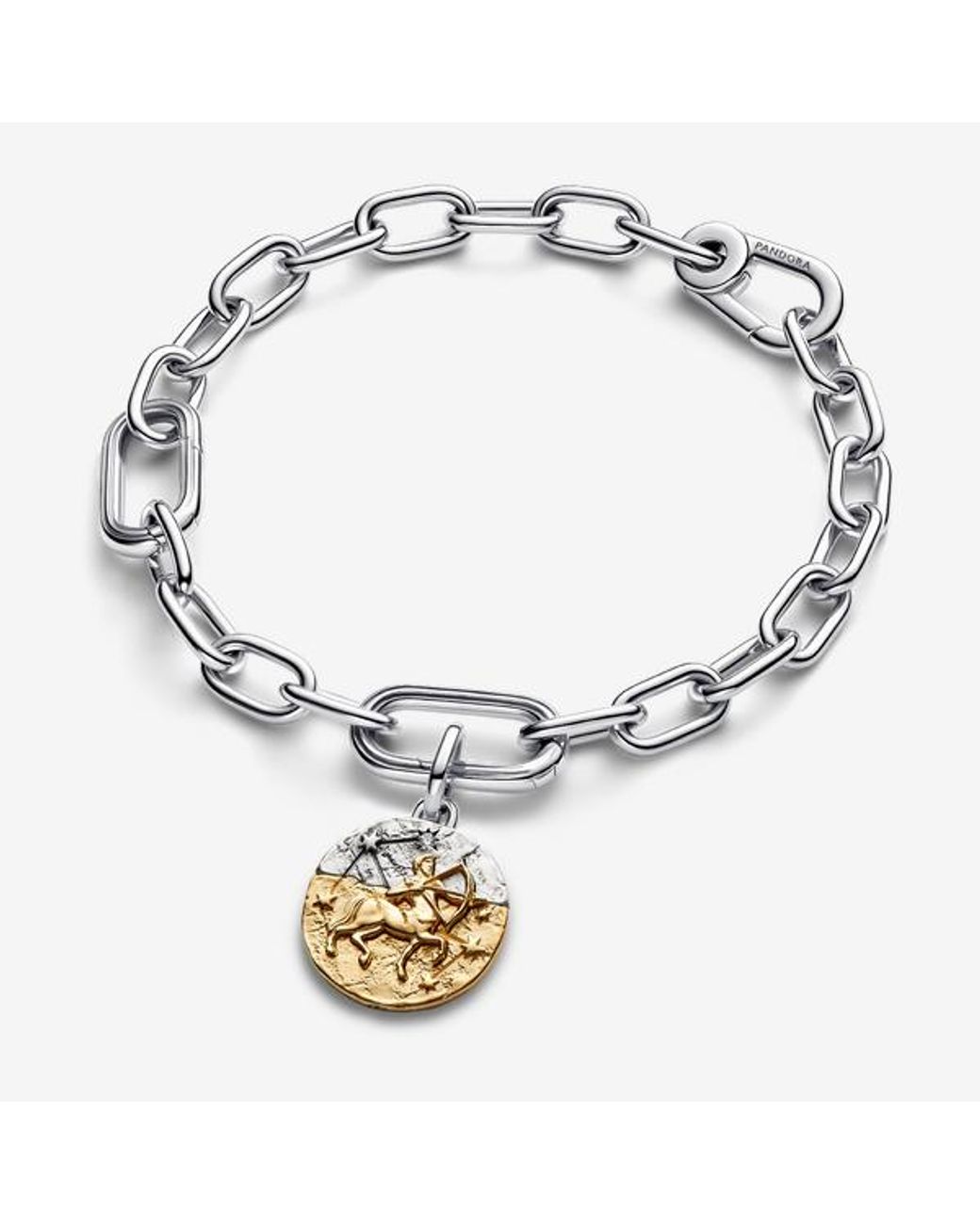 Pandora Metallic Sagittarius Zodiac Medallion Charm