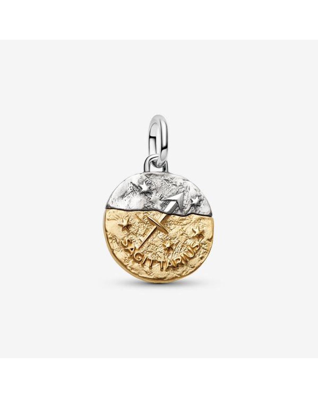 Pandora Metallic Sagittarius Zodiac Medallion Charm
