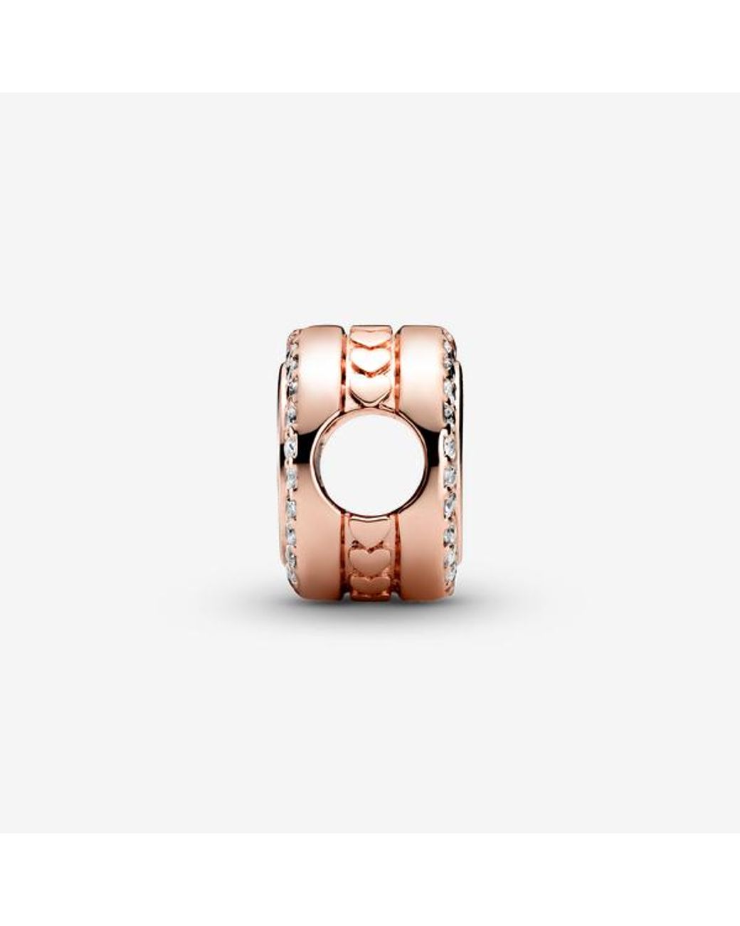 Pandora Pink Engravable Sparkling Button Charm