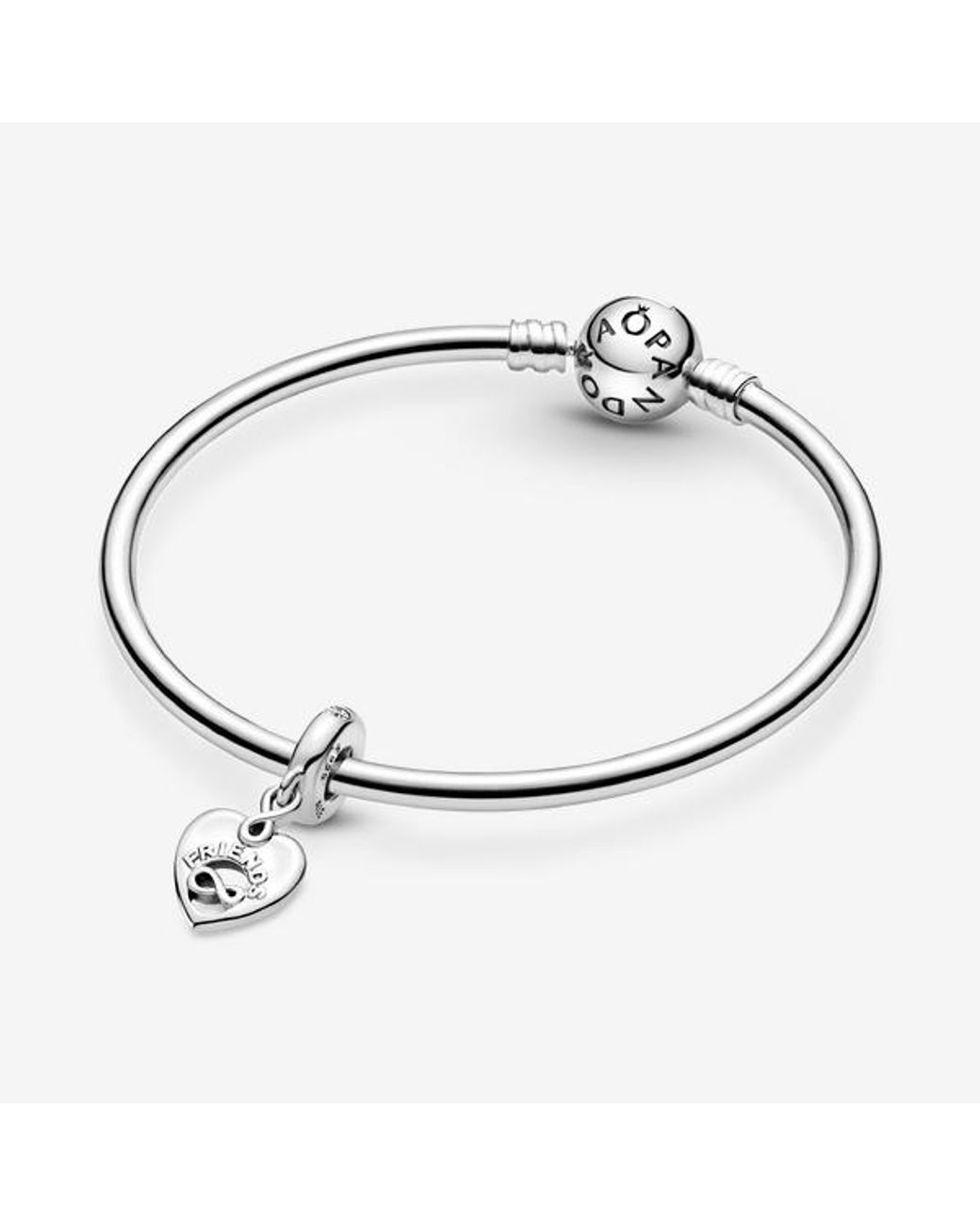 Pandora Metallic Friends Forever Heart Dangle Charm