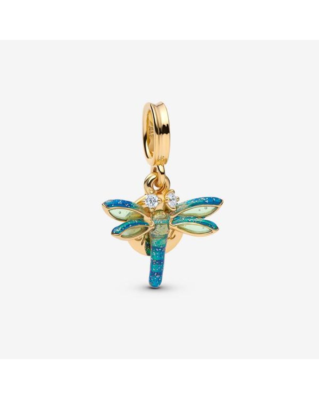Pandora Blue Dragonfly Double Dangle Charm