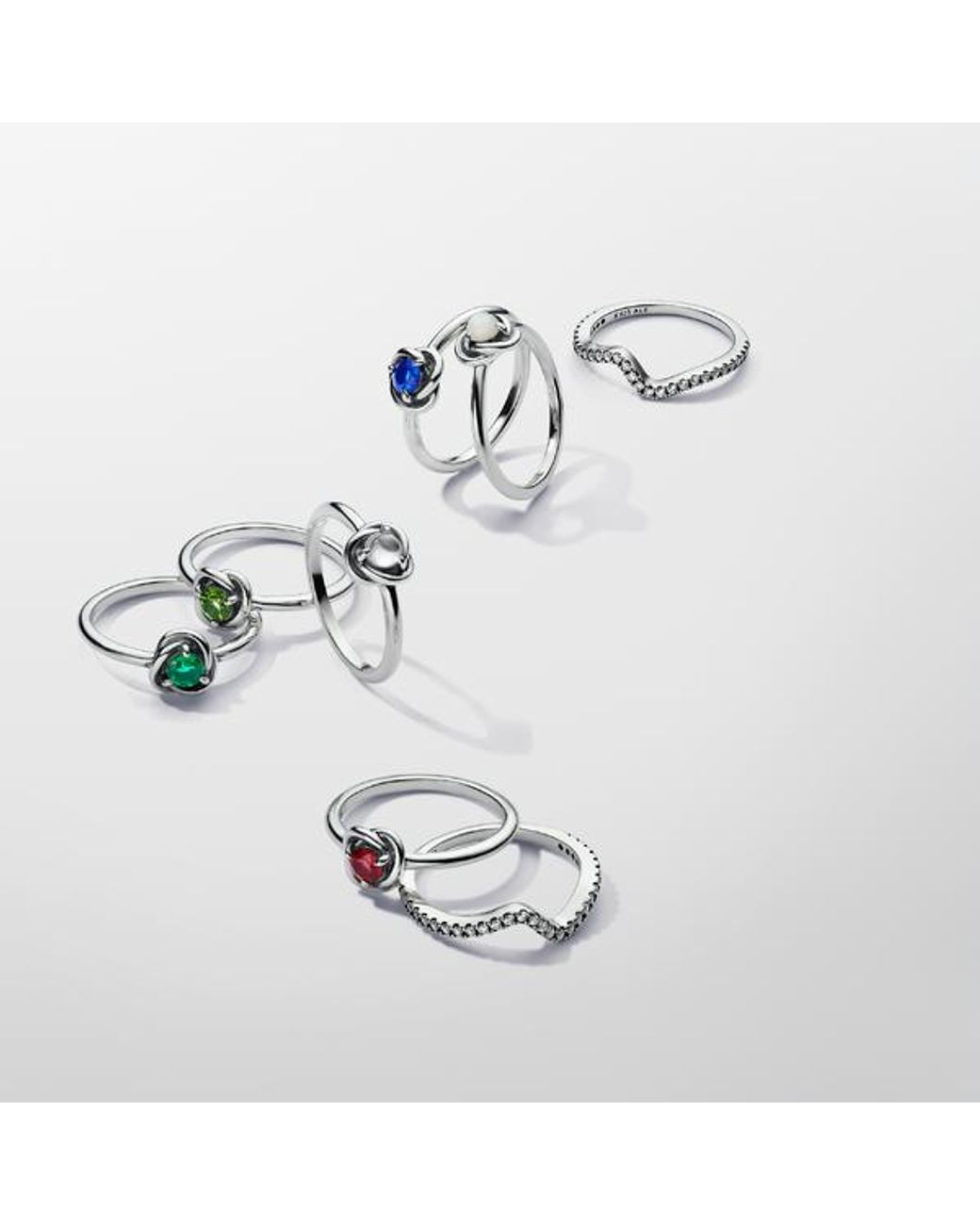 Pandora Blue September Birthstone Eternity Circle Ring