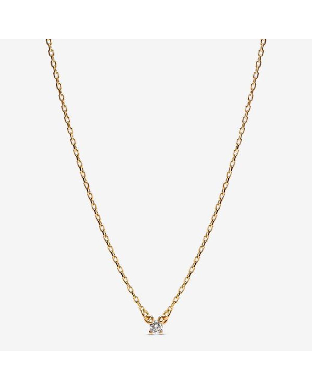 Pandora Metallic Era Lab-Grown Diamond Pendant Necklace