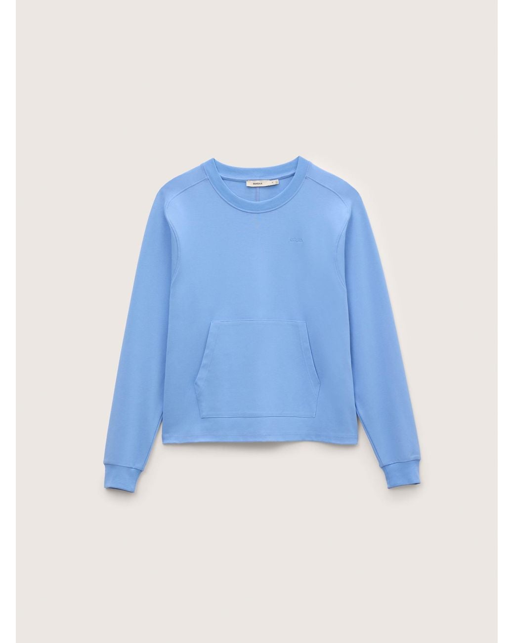 PANGAIA Blue Double Jersey Sweatshirt—Lucid Sky for men