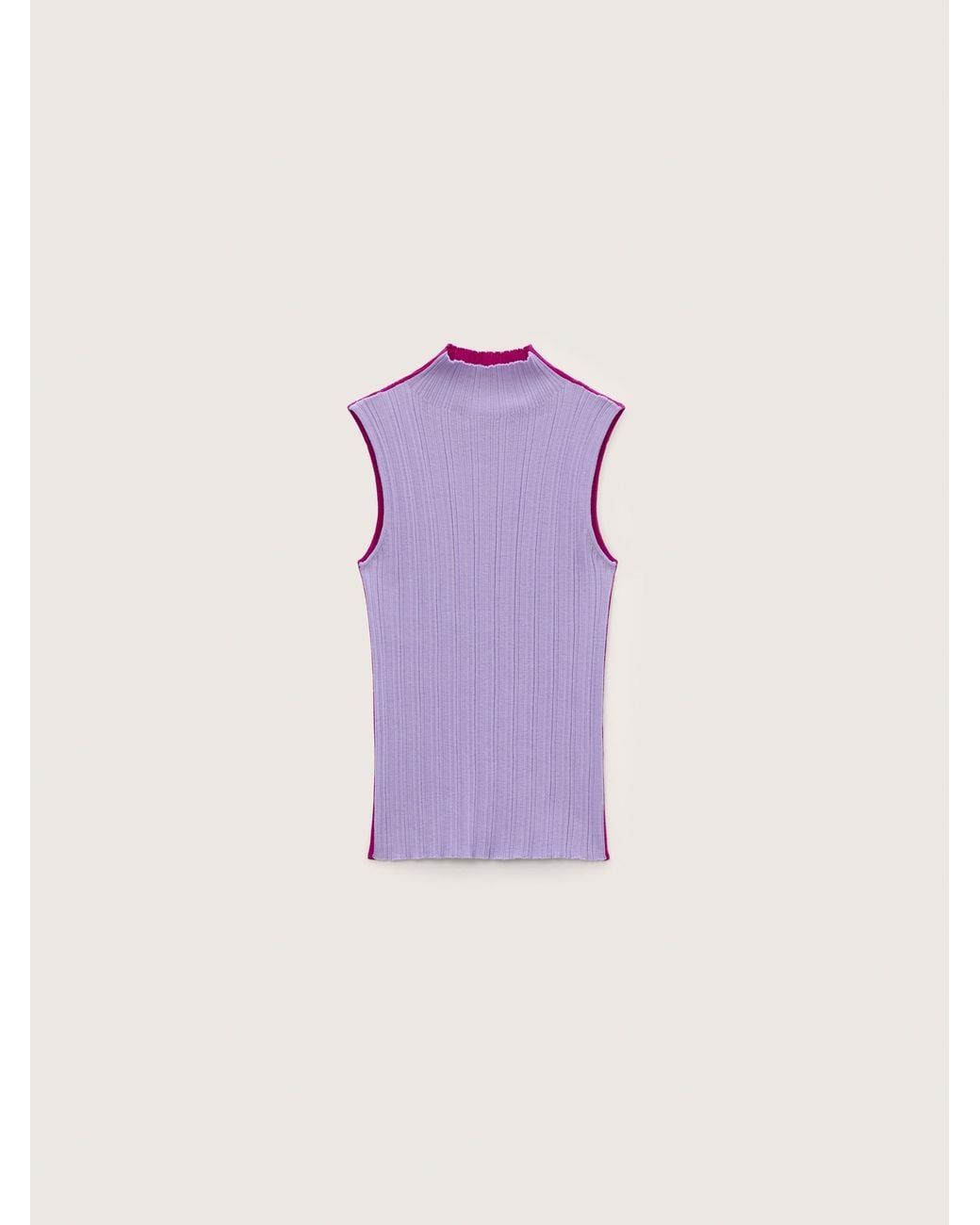 PANGAIA Pink Merino Wool Sleeveless Top— Haze