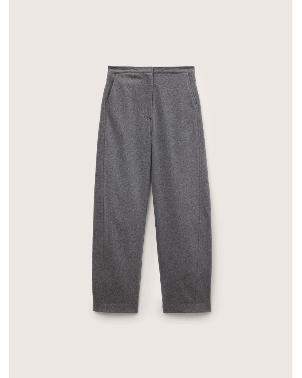 PANGAIA Pink Wool Jersey Trousers— Marl