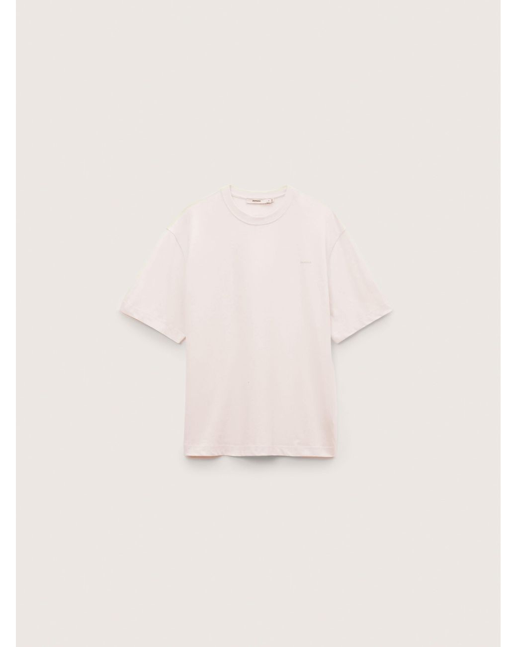 PANGAIA Natural Midweight Plain T-Shirt—Soft Void for men