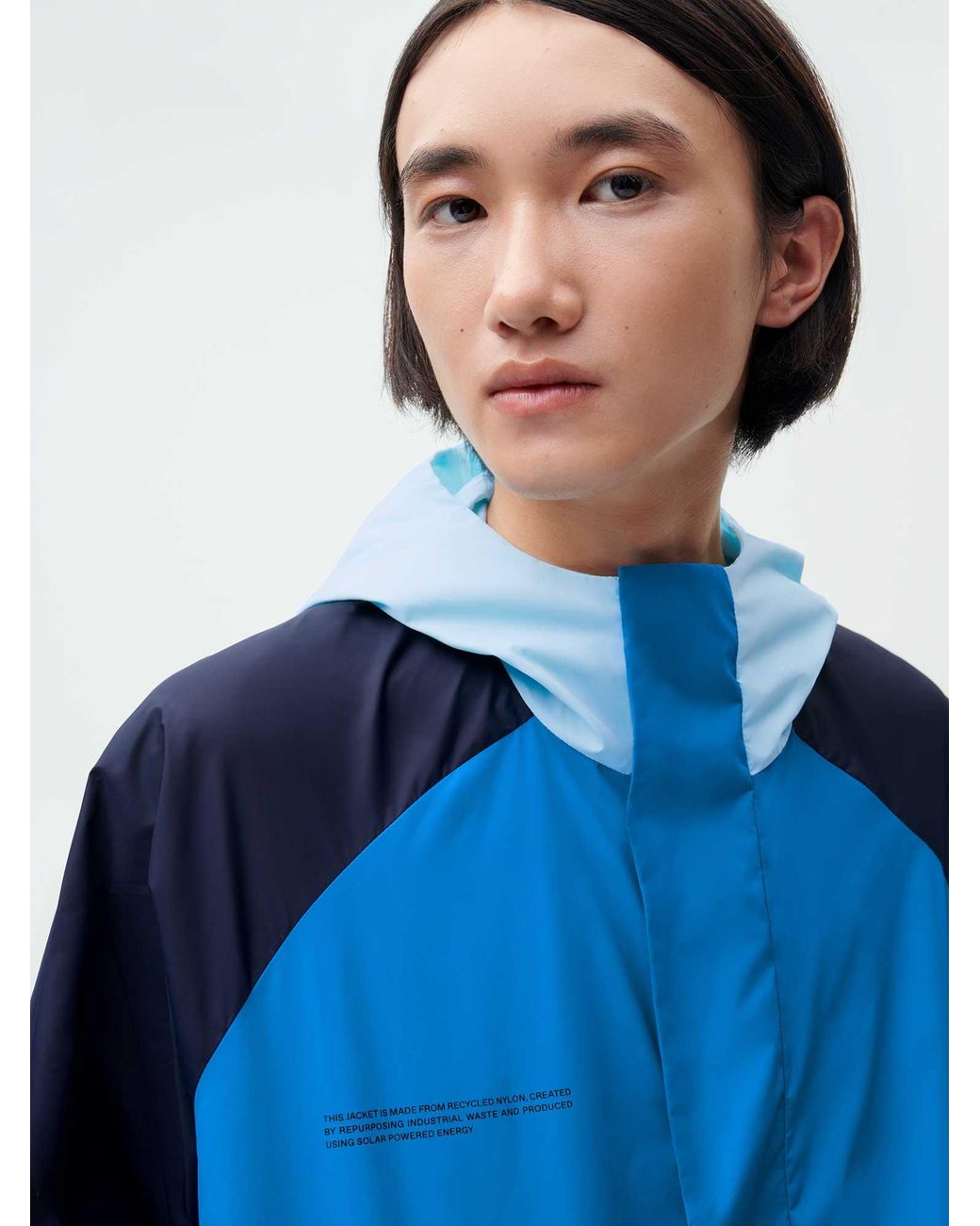 PANGAIA Recycled Nylon Color Block Jacket in Blue for Men | Lyst UK
