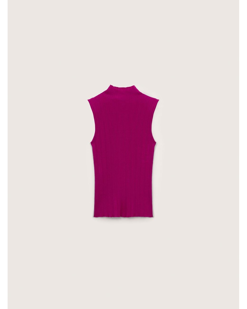 PANGAIA Pink Merino Wool Sleeveless Top— Haze