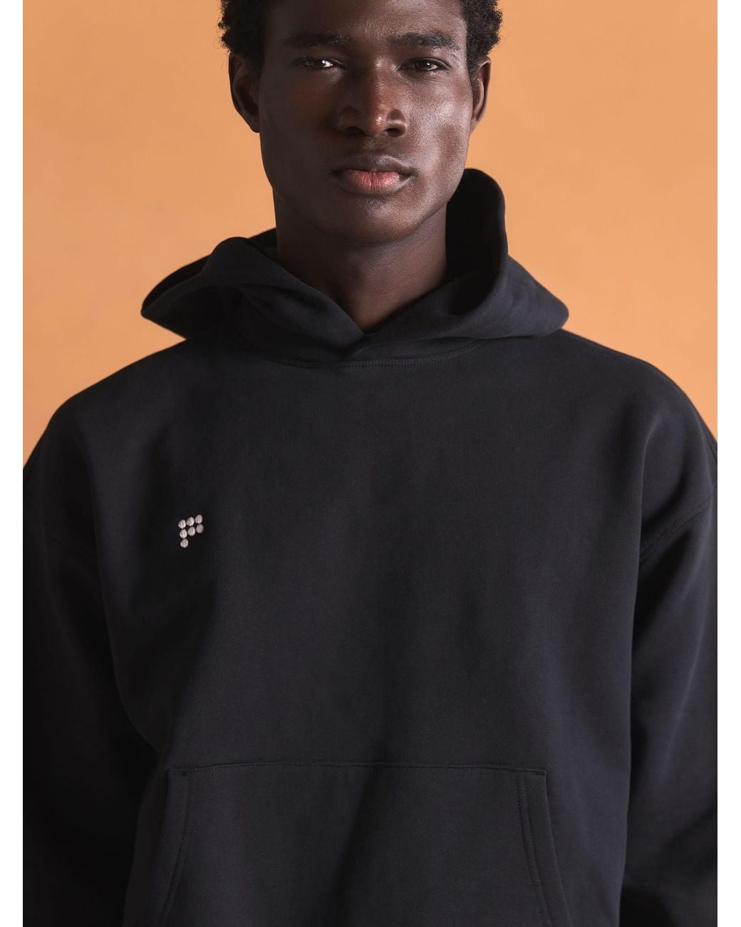 PANGAIA Black Heavyweight Hoodie for men