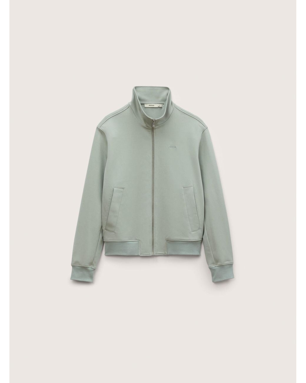 PANGAIA Gray Heavyweight Interlock Jacket—Silent Stone for men