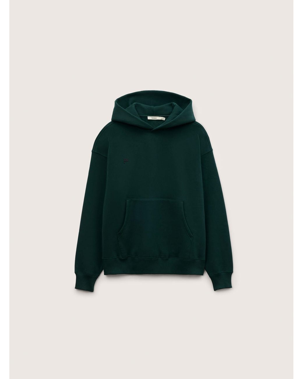 PANGAIA Green Heavyweight Soft Organic Cotton Hoodie—Depth for men