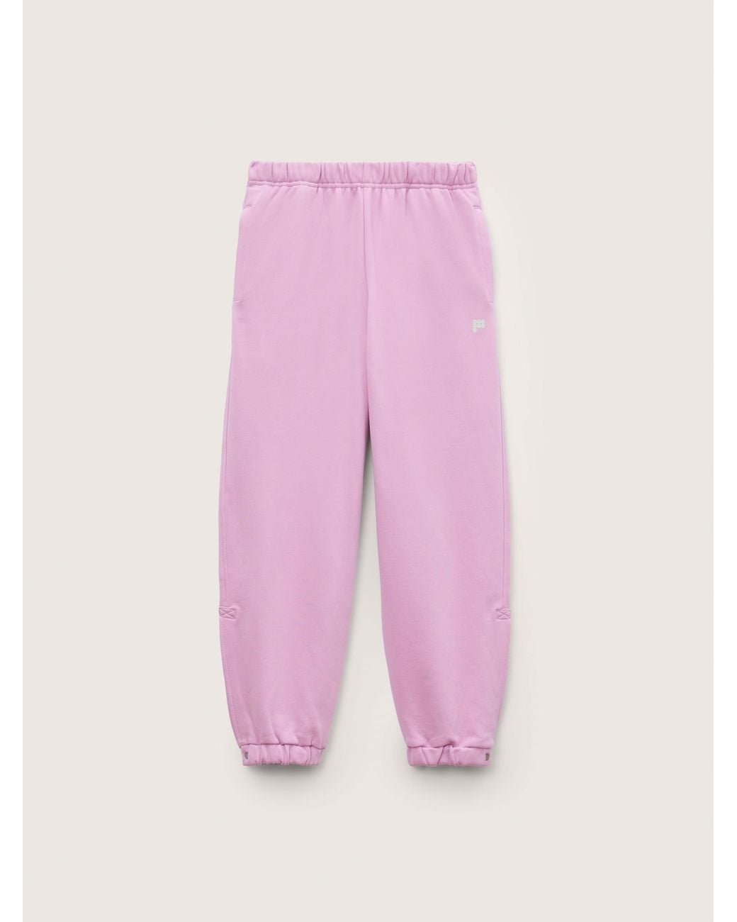 PANGAIA Pink Midweight Logo Track Pants—Blush Drift
