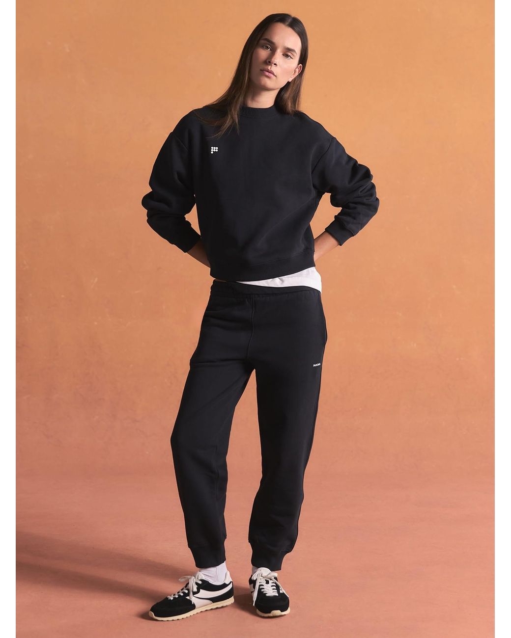 PANGAIA Black Heavyweight Track Pants