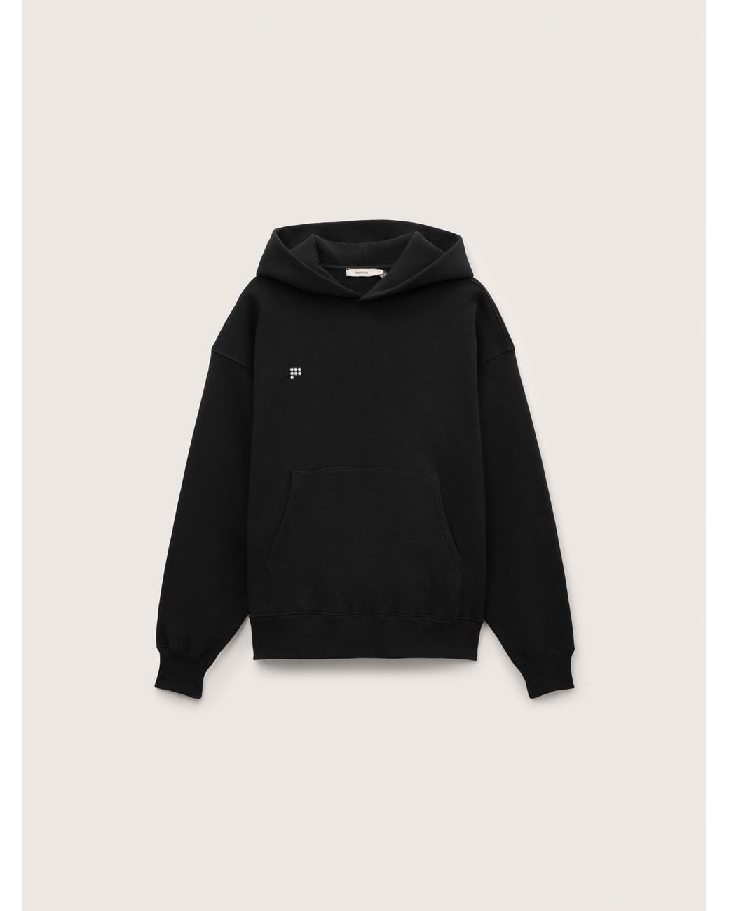 PANGAIA Black Heavyweight Hoodie for men