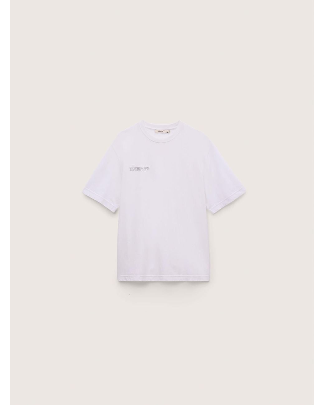 PANGAIA White Midweight T-Shirt for men